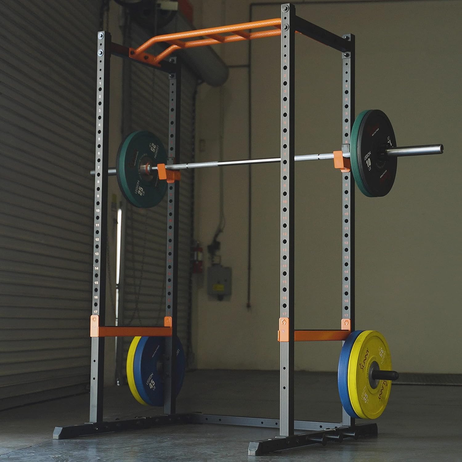 Sunny Health & Fitness Sunny Health & Fitness Power Zone Strength Rack – 1000 LB Capacity & Spotter Bar - Image 9