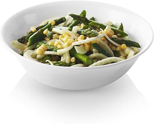 Corelle Livingware - Cuenco para servir de 1 cuarto de galón color blanco escarcha de invierno paquete de 4