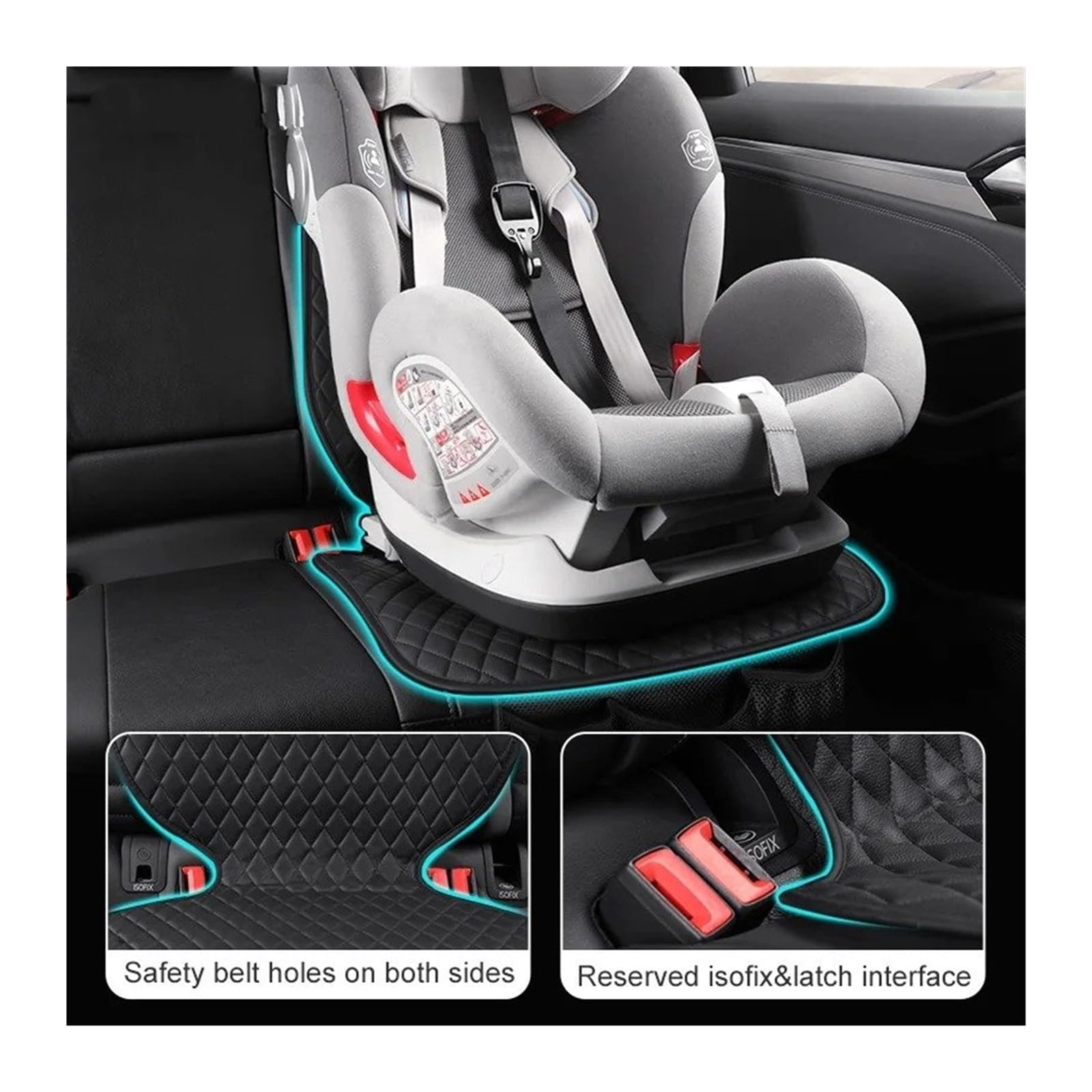 1 Pièce Protection de Siège Auto pour Jaguar F-Pace X761 I 2016-2024, Couverture de Siège Bébé Imperméable avec Antidérapant Compatible Accessoire