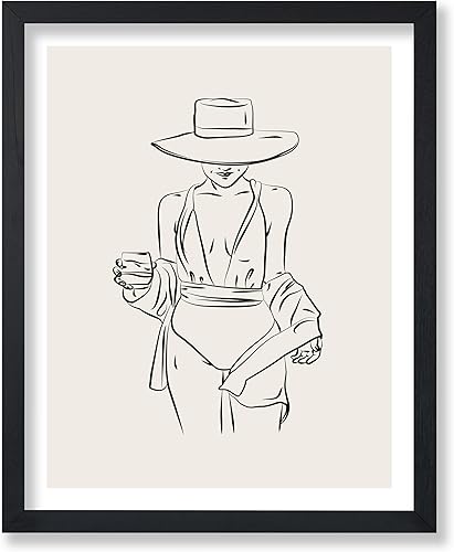 Miniatura 528 de Poster Master Póster de peonías – Estampado de flores retro – Ilustración floral – Ilustración en blanco y negro – Diseño de línea y abstracto –