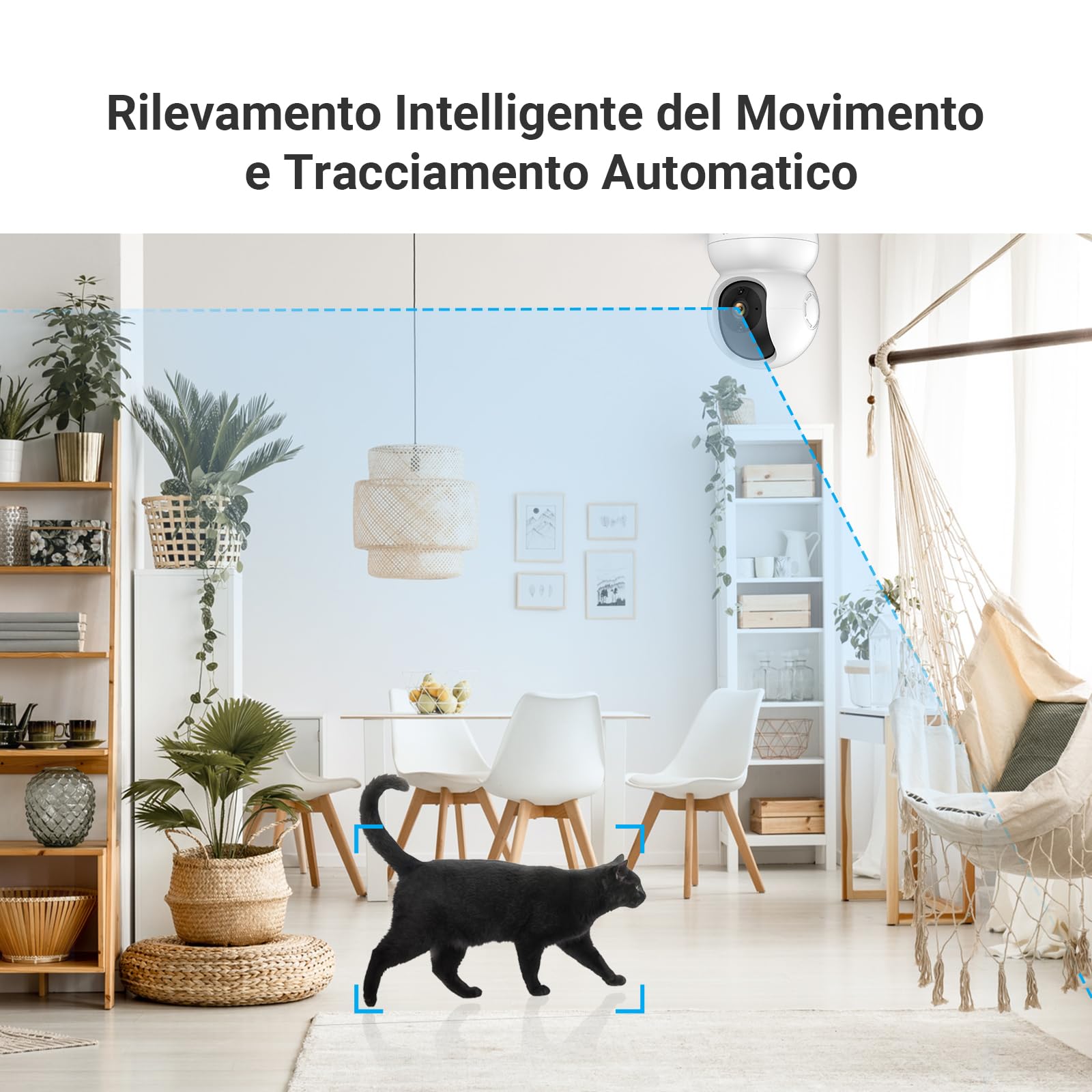 EZVIZ TY2 Telecamera da Interno Wifi IP 1080p Grandangolare Visione Notturna Audio Due Vie Compatibile con Alexa
