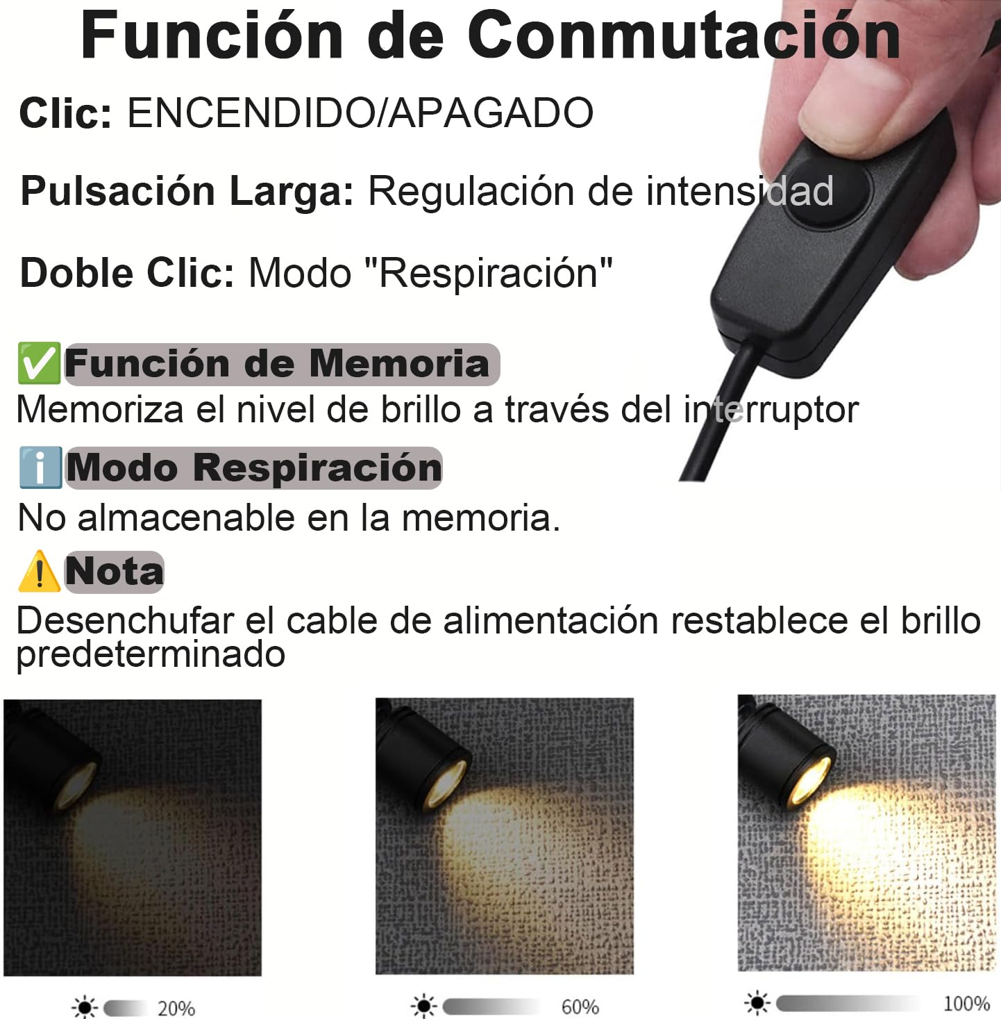 Mini focos led USB para Escaparate Foco Led 3000K Blanca Cálida Mini Focos de Superficie Rotativo 360° para El Hogar,Decoración de Joyas, Pintura,Vitrinas (8 Piezas - blanco cálido)