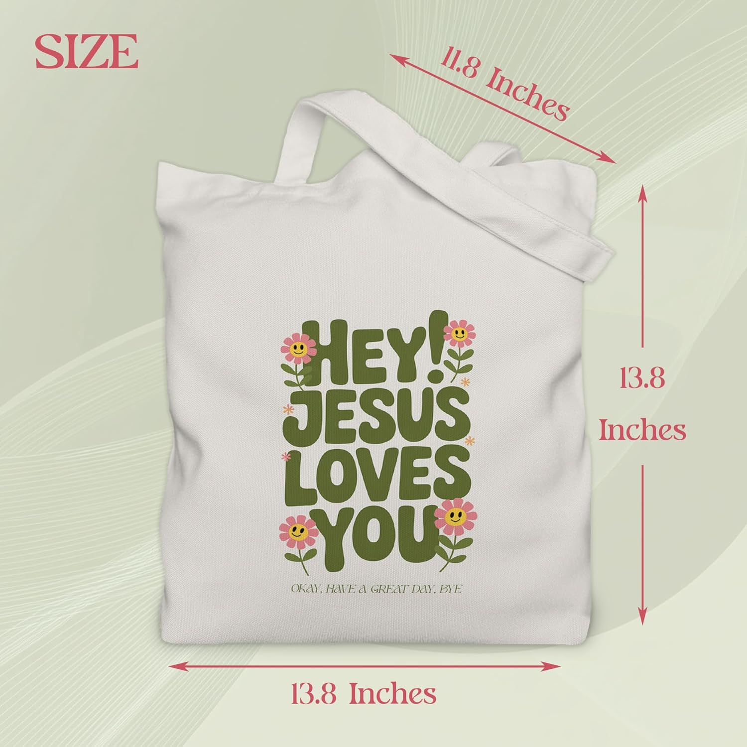 Aesthetic Tote Bag for Women | Medium Size with Inner Pocket | Stylish & Practical - Image 4