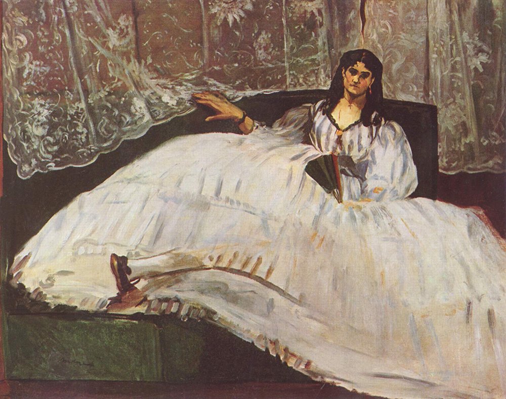 Art Edouard Manet Woman in Dress grand format poster mural mat de collection