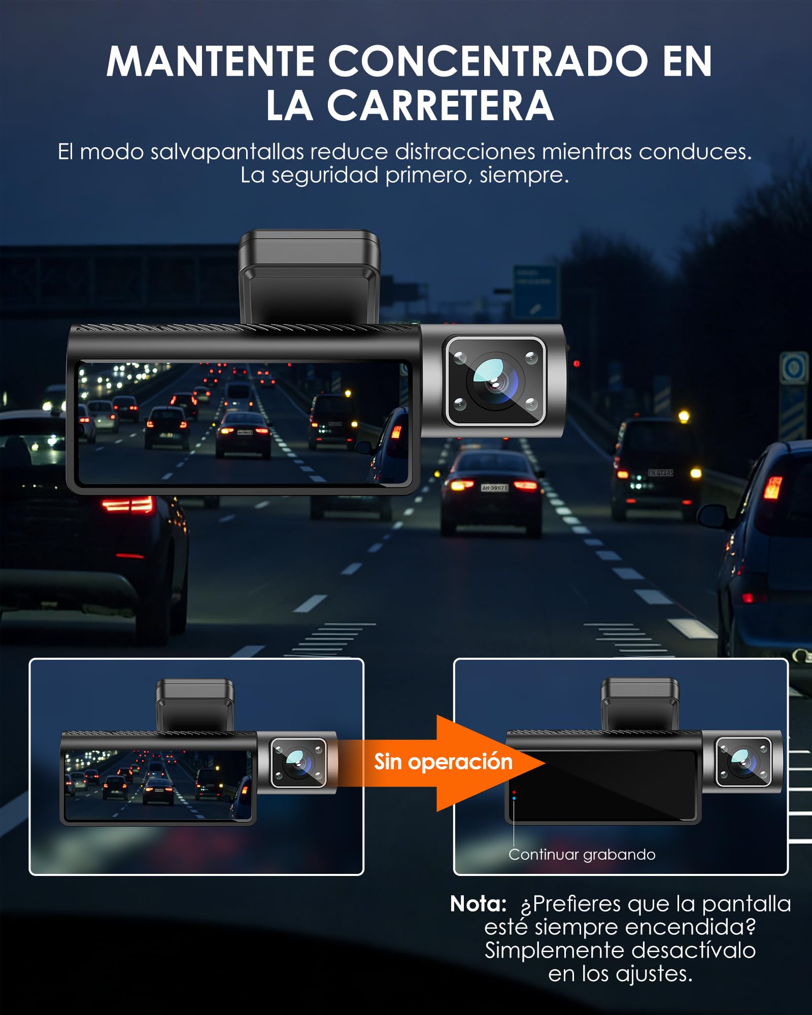 iZEEKER 3 Canales 4K Dashcam con Tarjeta de 32GB GRATIS, Cámara Coche Frontal, Trasera e Interior 4K+1080P+1080P con WDR, Visión Nocturna IR, WiFi 6, Ángulo 170°, G-Sensor, Modo de Estacionamiento 24H