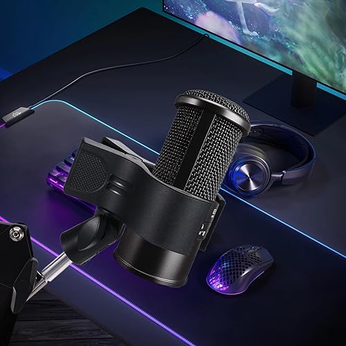 Miniatura 7 de 1 clip de micrófono grande, soporte de micrófono ajustable para soporte, clip de micrófono para la mayoría de micrófonos de condensador e