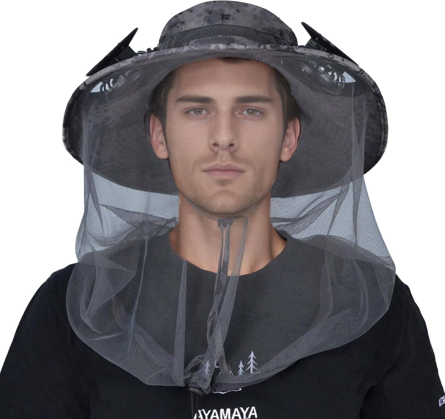 Cappello a rete per zanzara, ad asciugatura rapida, con rete per zanzare, per uomini e donne, per la giungla, protezione contro zanzare, insetti, insetti, api, zanzare, per attività all'aperto, pesca,