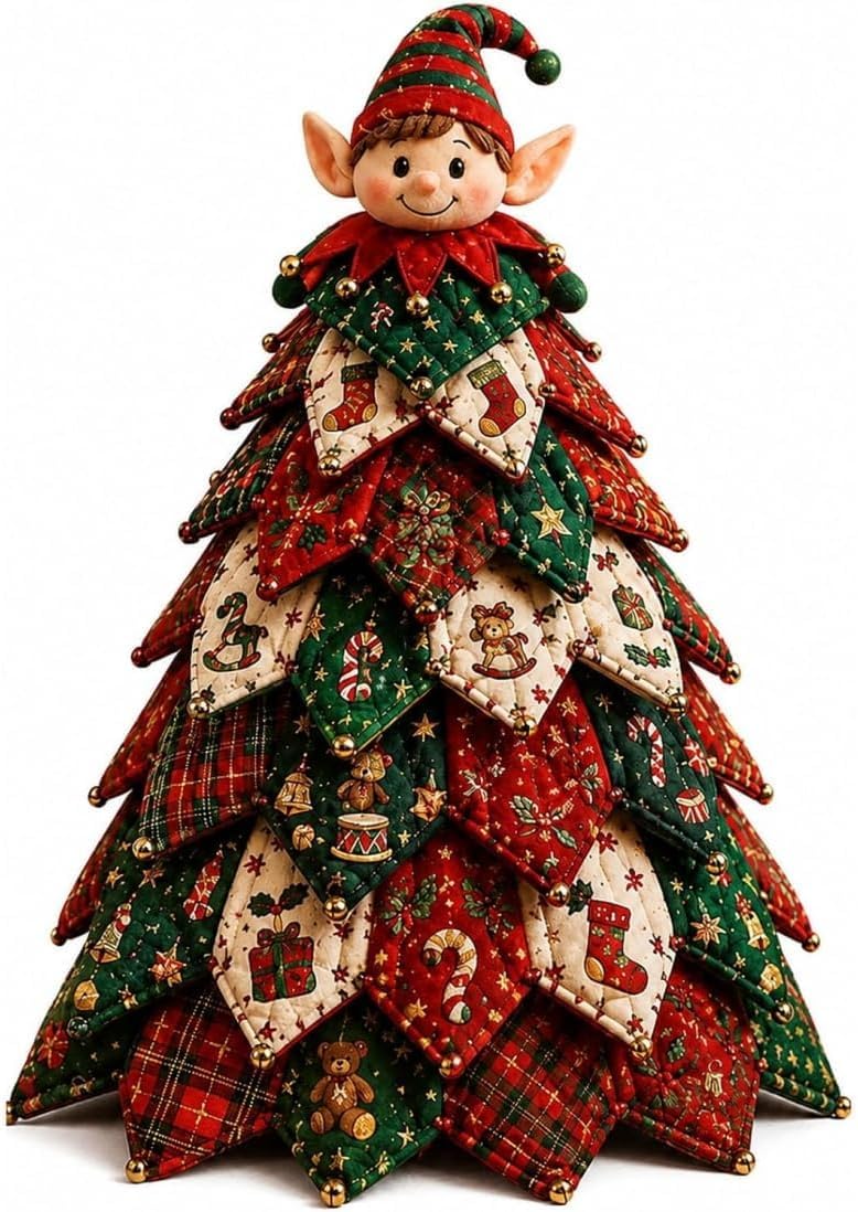 DIY Christmas Quilted Fabric Tree Kit | Christmas Quilt Kits for Beginners