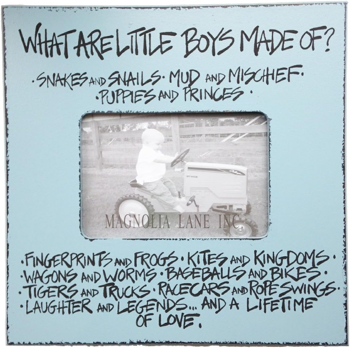 What Are Little Boys Made of - Magnolia Lane Photo Frame