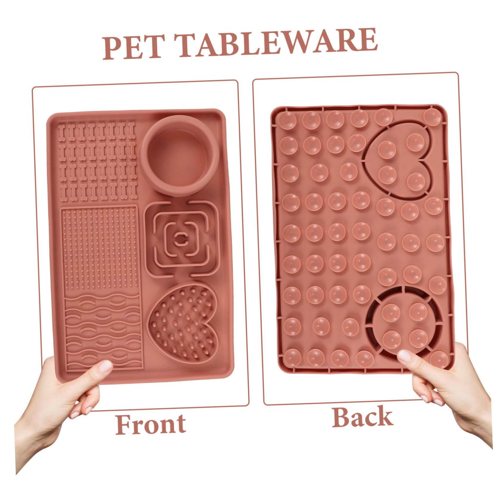 HANABASS 5stücke Dog Feeding Mat Aus Lebensmittelechtem Große Lickmatte Für Langsames Füttern Mit Saugnäpfen Für Hunde Und Welpen