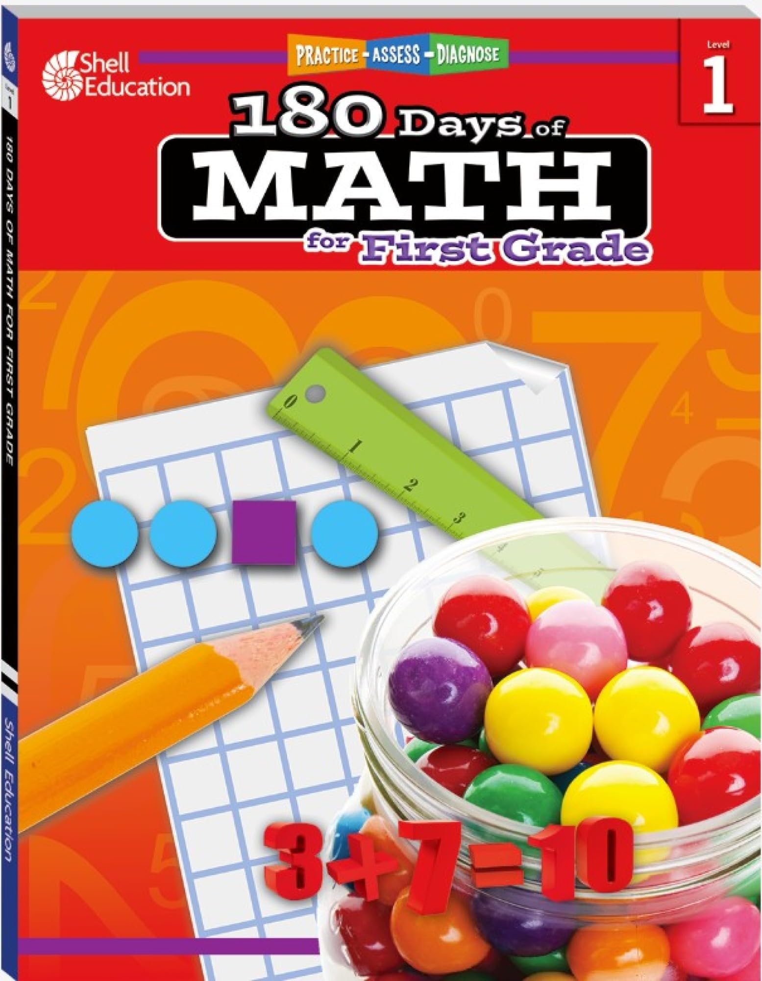 180 Days of Math for First Grade: Practice, Assess, Diagnose (180 Days of Practice) Perfect Paperback – 1 April 2011