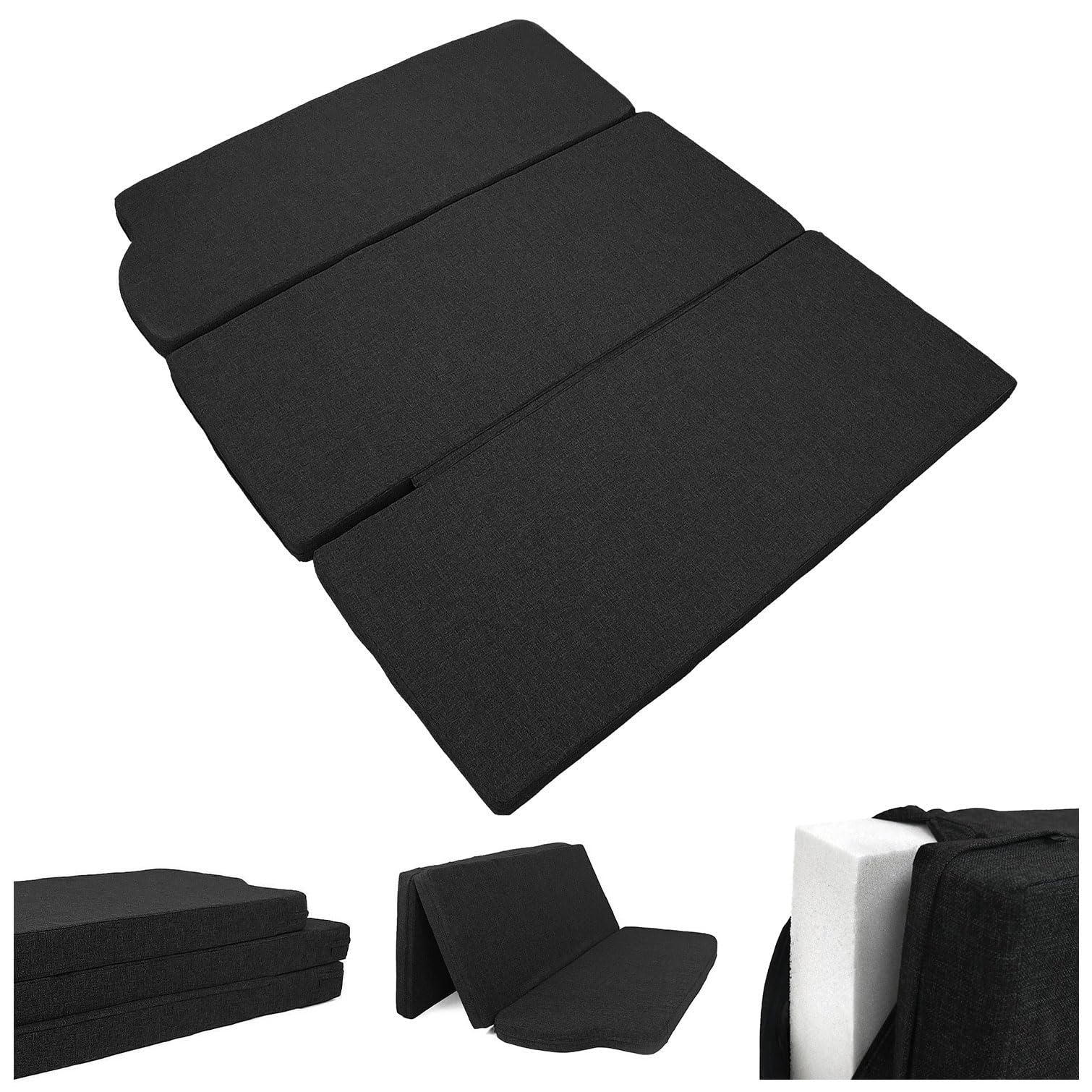 CHROMEMASTER | Compatible con Volkswagen VW T5, T6, T6.1 California en la versión con Cocina móvil | Colchón para Coche, colchón Plegable, colchón portátil | Accesorio útil para la Autocaravana