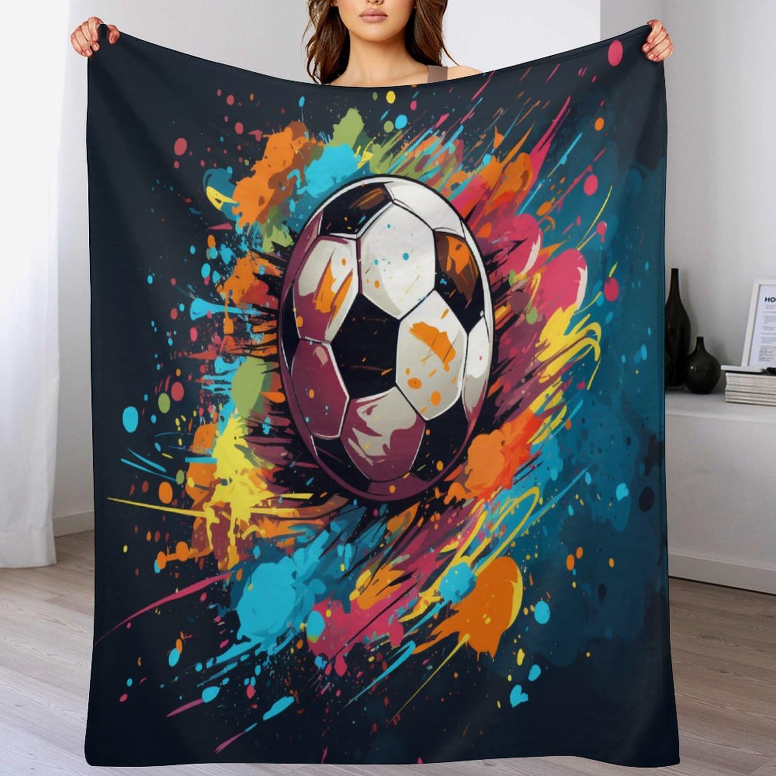 Couverture chaude et légère football pour éliminer le froid du lit