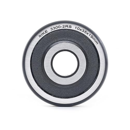 Miniatura 4 de XIKE 2 Pcs 3300-2RS5300-2RS Sealed Angular Contact Ball Bearing 10x35x19mm Double Row, Fits DIYCNCMotorAuto AC, Water