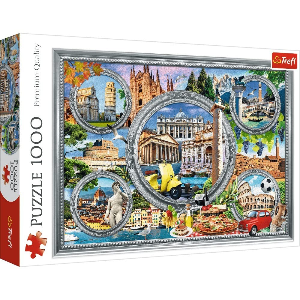 Trefl Premium Plus Quality - Puzzle Tea Time: Bonita Cabaña De Bosque - 1000 Piezas, Serie De Imágenes Nostálgicas De Pintura, Ajuste Piezas, Para Adultos Y Niños A Partir De 12 Años