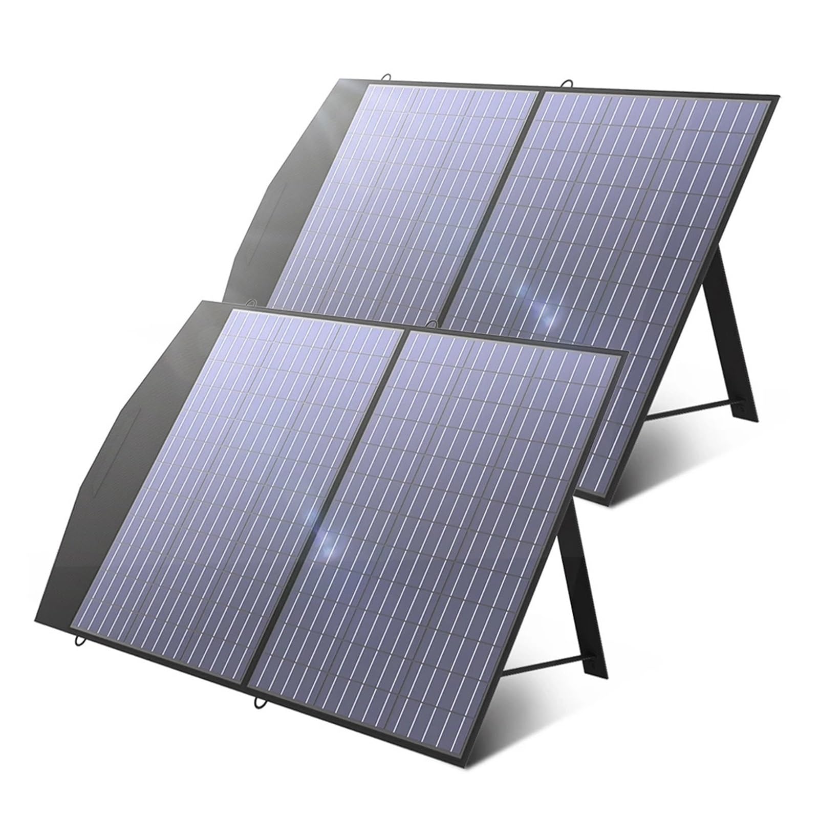 Składany Panel Słoneczny, 2 Szt. Składany Przenośny Panel Solarny 100W,do domu, na kemping | Na Zewnątrz, Awaryjny Backup, Zasilanie, Do Stacji Zasilania
