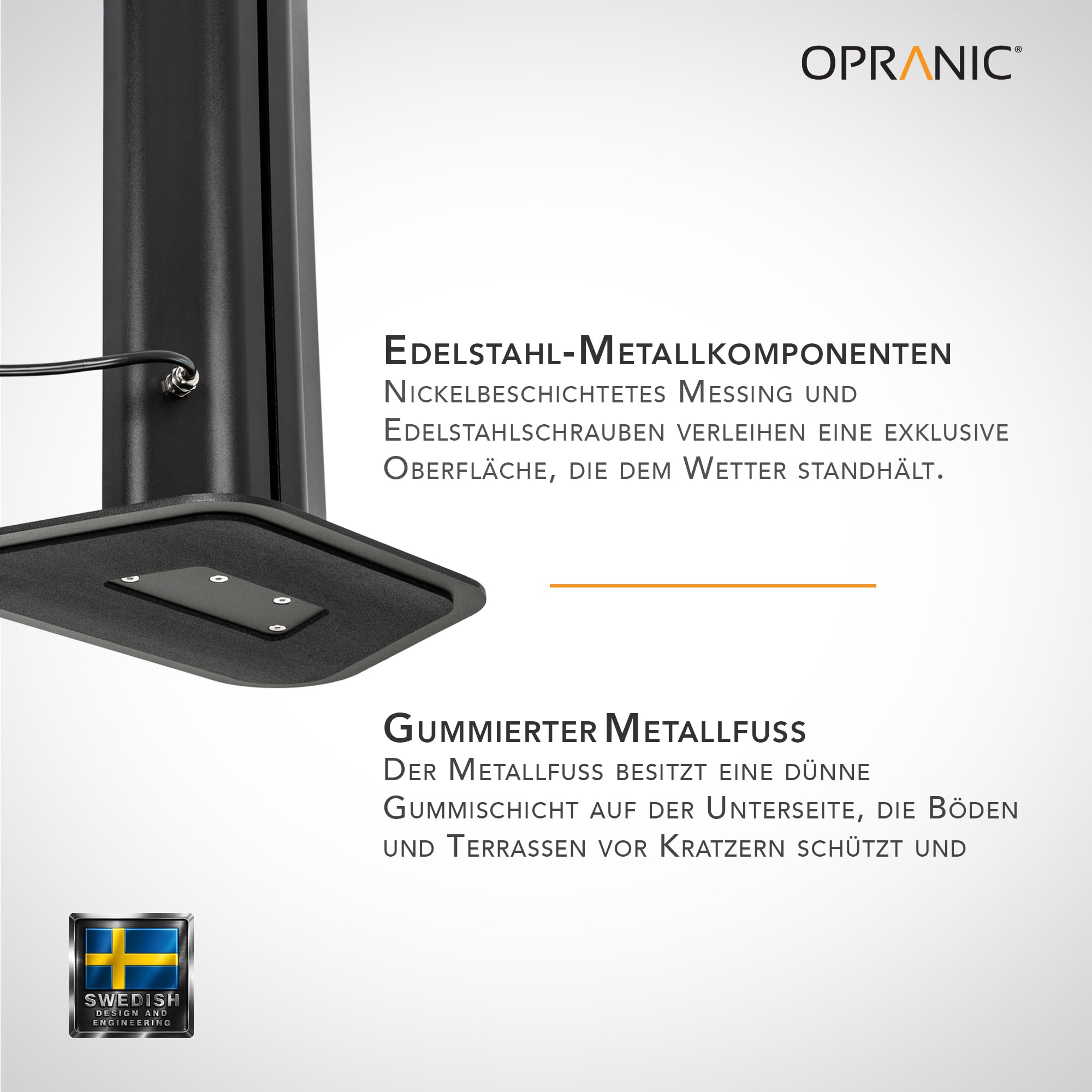 THOR S70 Infrarot Heizstrahler Terrasse mit Standfuß, 2300 W Standheizstrahler IP65, 5 Stufen, Timer & Fernbedienung, Terrassenheizer (Tiefschwarz mit Haube, 2300 Watt)