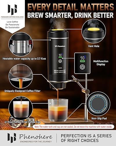 Miniatura 4 de Máquina de café espresso eléctrica portátil