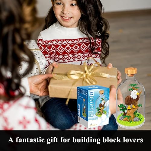 Miniatura 5 de OLTLYUNH Creative Eagle Toy Building Set Adult Mini Animal Friend Set Regalo de Fiesta para Niños Amantes de los Animales Oficina Decoración del