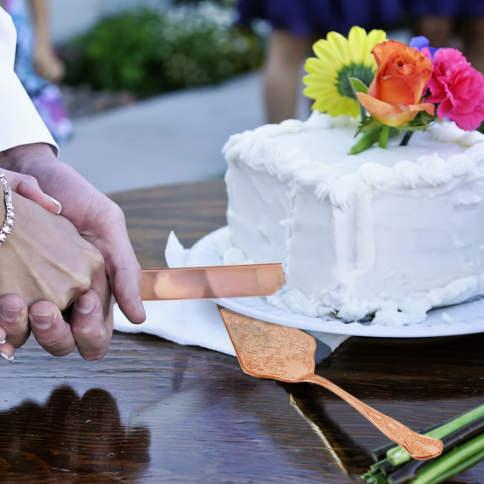  ケーキナイフ＆サーバーセット ケーキナイフセット ケーキナイフ＋ケーキサーバー 高品質