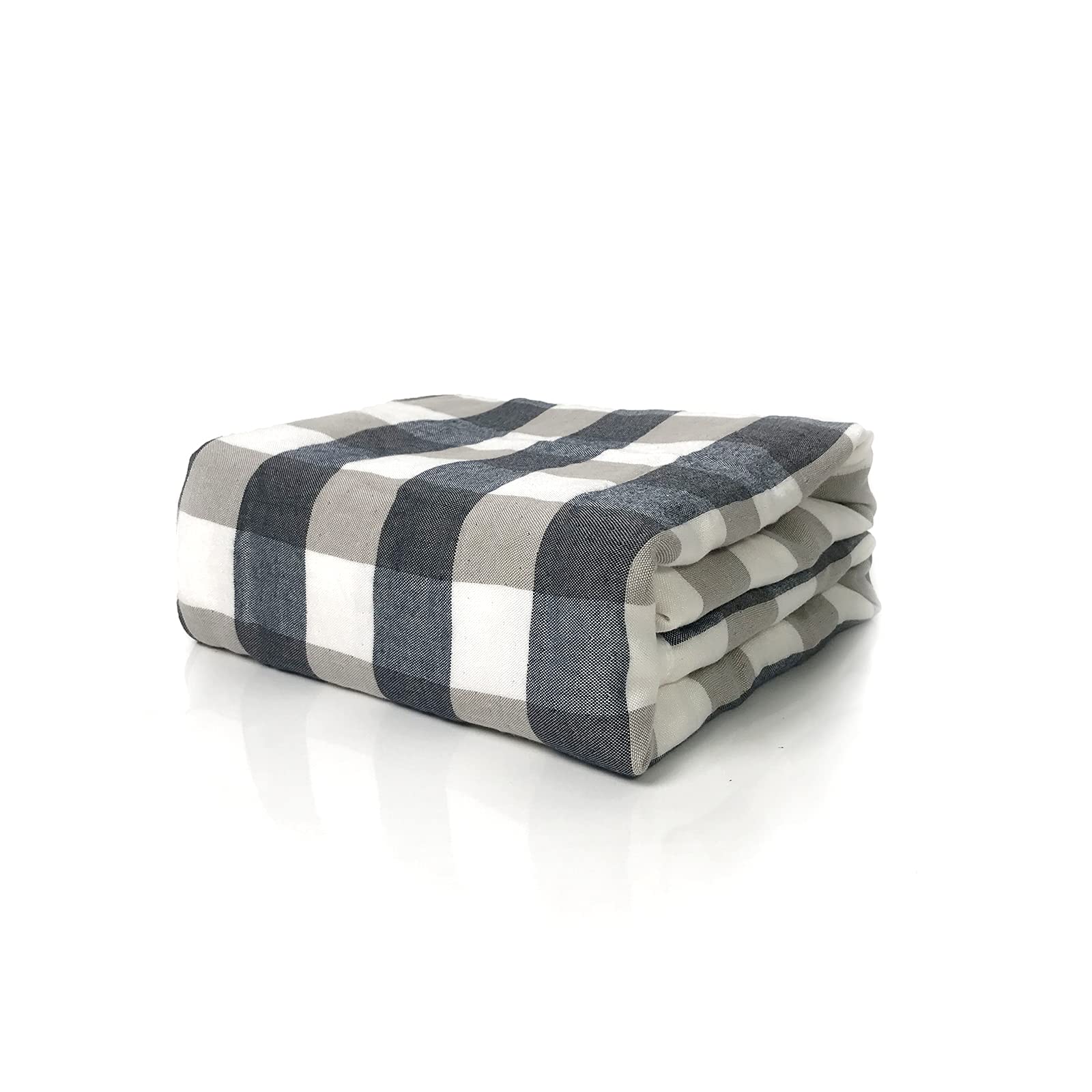 Sponsored Ad - Two- Layer Bamboo Fiber Gauze Cooling Blanket, Double Sided Check Bamboo Blanket Outdoor, Camping, Soft, Br...