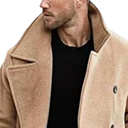 ジャケット・アウター maison celon shaggy tuck middle coat Amazon.com: Maiyifu-GJ Men Winter Coat Wool Blend Trench