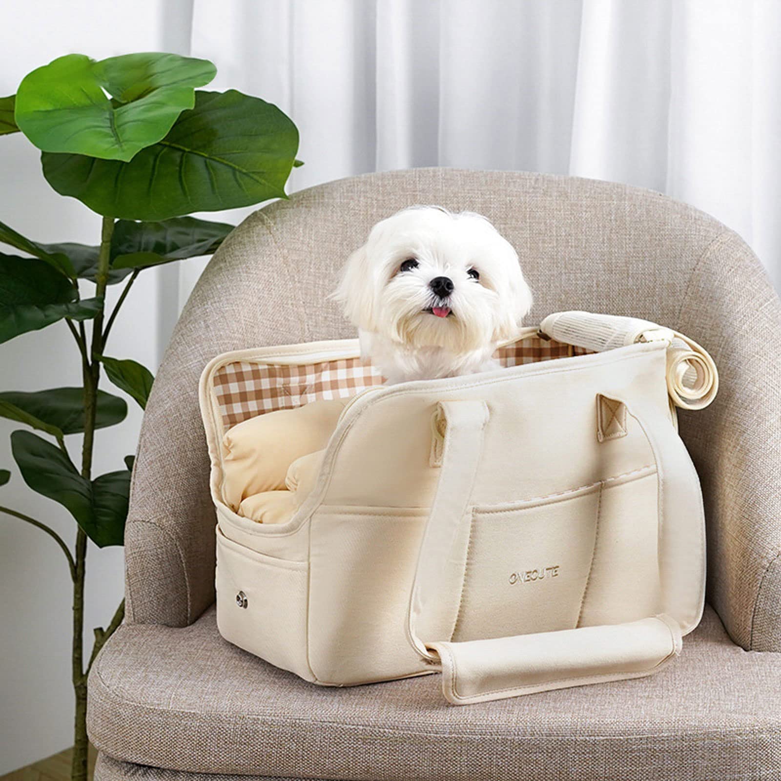 Borsa da Viaggio per Cani Trasportino da Passeggio,Cane Gatti Tracolla Marsupio,Borsa per Animali Domestici,Tessuto a Rete Traspirante,Adatto per Viaggi Lunghi Brevi,con Cinghia Regolabile