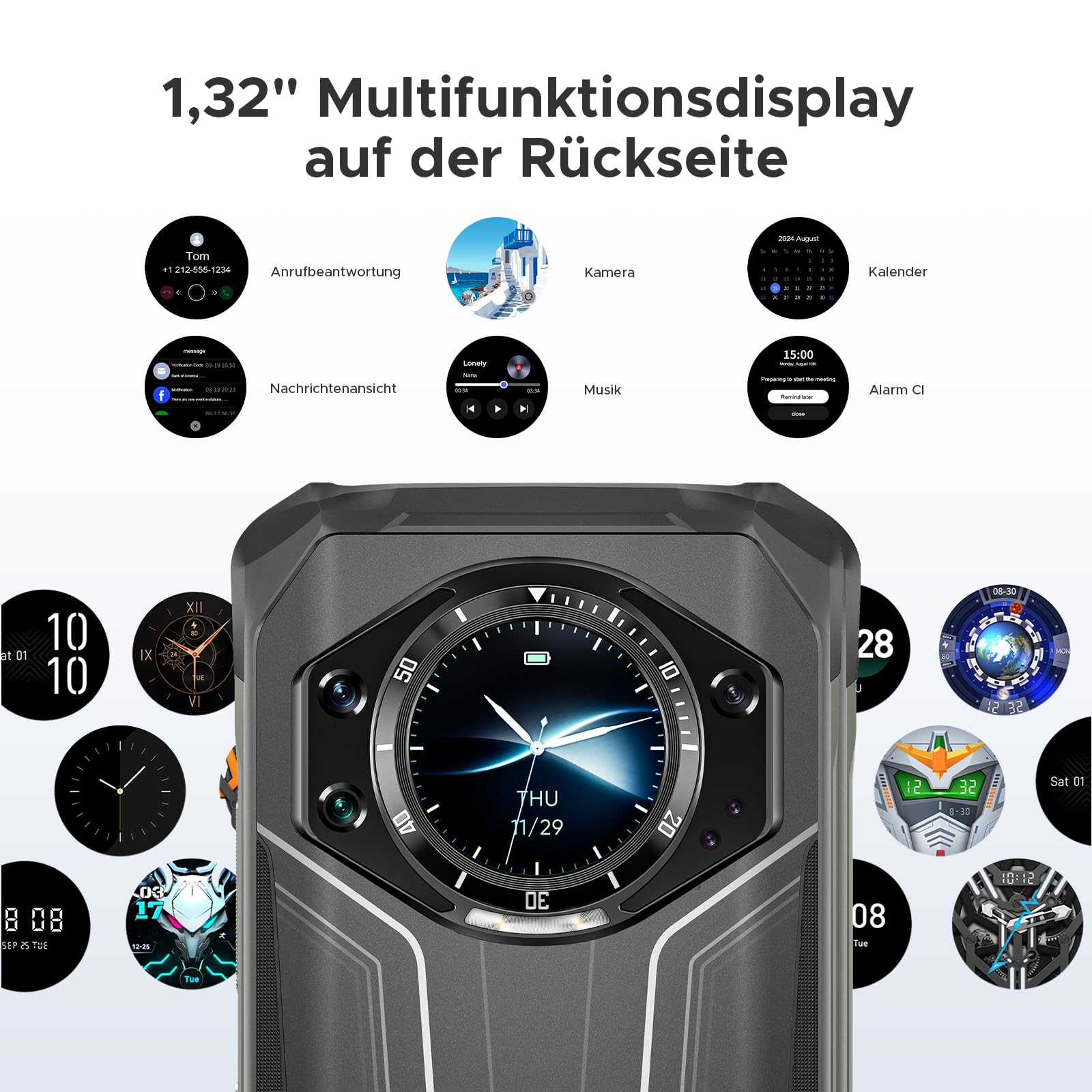Doogee S119 Téléphone Portable Incassable 【】 Écran Arrière 1 – Bild 2