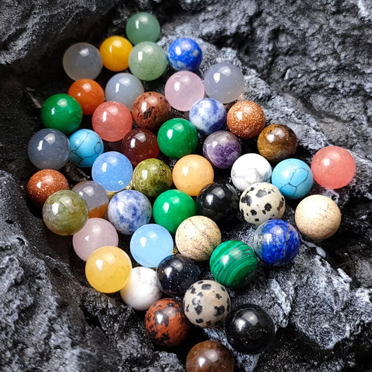 NUOBESTY 200stücke Kristall Spacer Perlen Für Schmuckdesign Bastelperlen Verschiedenen Farben Für Armbänder Und Kreative Projekte Einfach Auffädeln Und Gestalten
