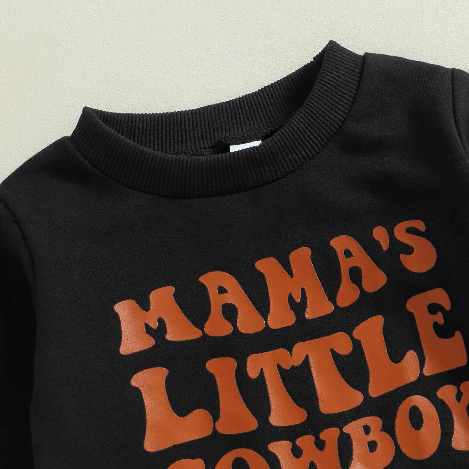 SAYOO Western Baby Boy Clothes Cow Print Sweatshirt Pullover Top Jogger Pants 2Pcs Toddler Boy Cowboy Fall Winter Outfits - Image 5