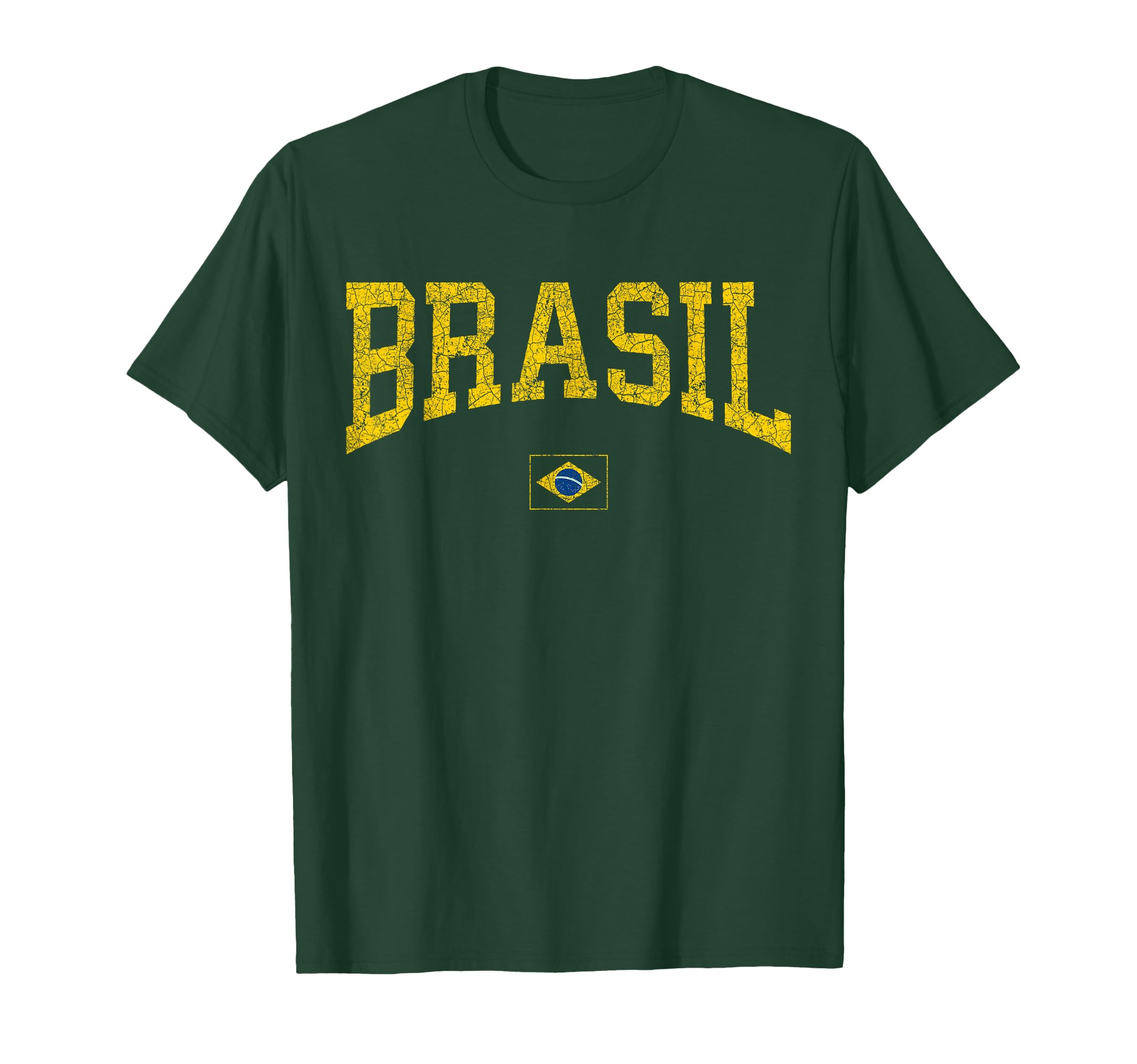 Brazil T Shirt Women Men Kids Brasil Brazilian Flag Green T-Shirt