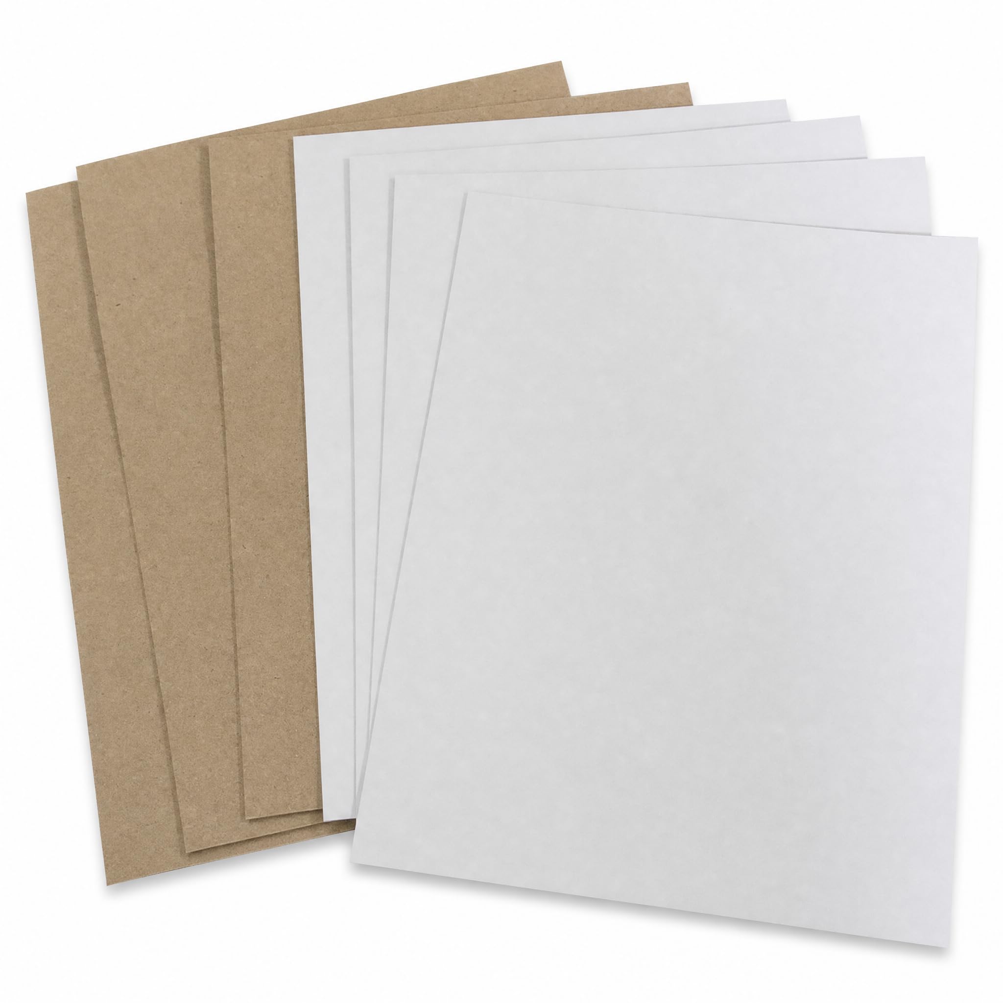 Cartulina Gris Blanca para Doblar, 300g, 889x1194mm, 10 hojas