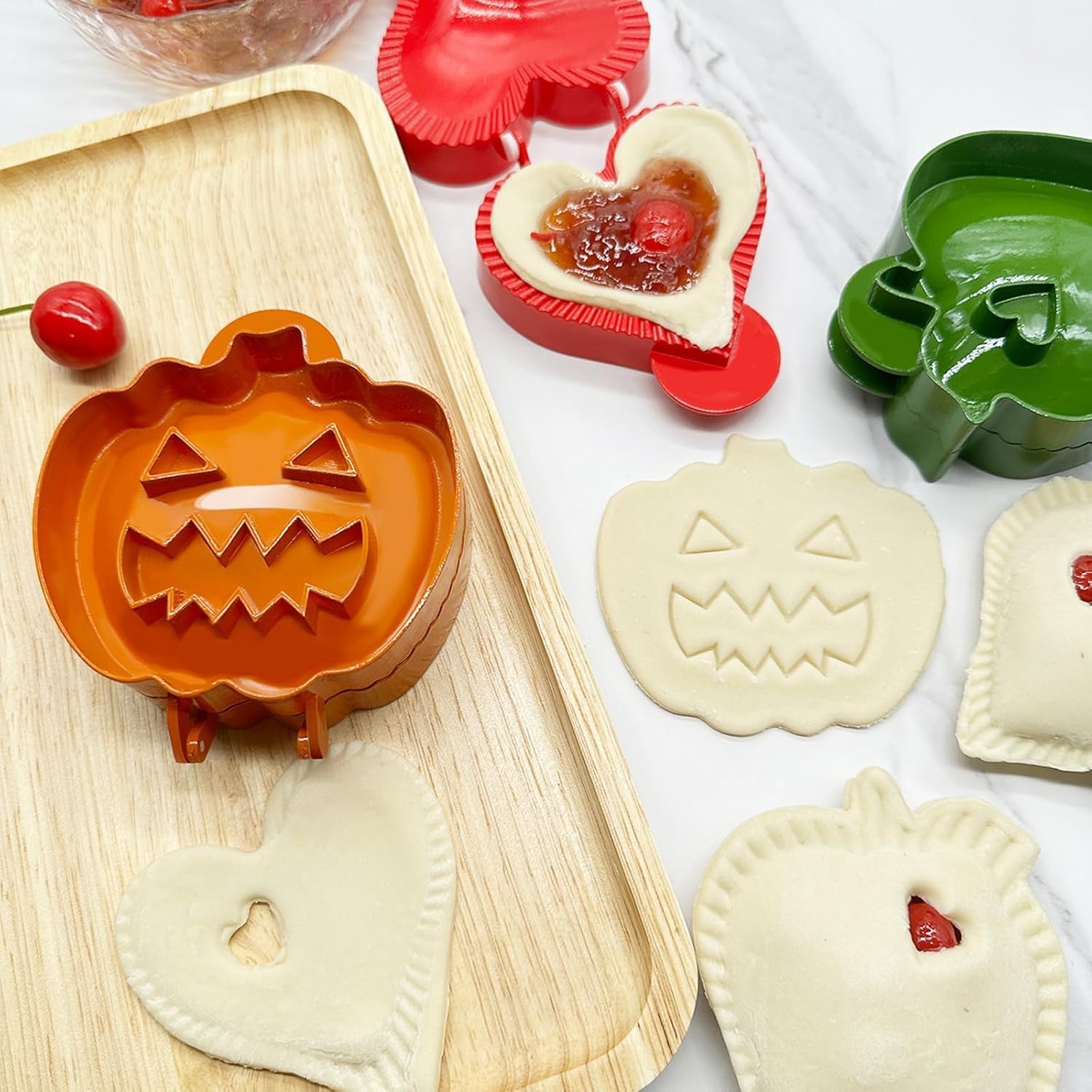 Mini-Kuchenform, Teigpresse, Taschen-Kuchenformen, Party, Hand-Kürbis-Ausstechformen, Mini-Taschen-Kuchenformer für Festivals und Partys