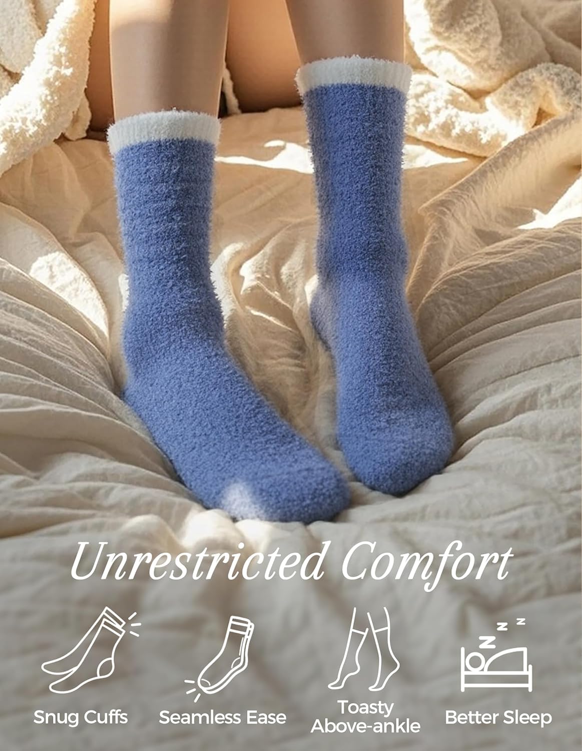 Calzini Invernali, Abbigliamento For La Casa, Regali Caldi E Accoglienti For Le Donne, Morbidi, Da Notte In Tessuto Caldo Morbido