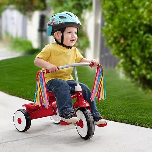 Miniatura 6 de PLATT Manillar de bicicleta para niños, cintas coloridas, borla, para manillar de bicicleta, scooter (1 par)