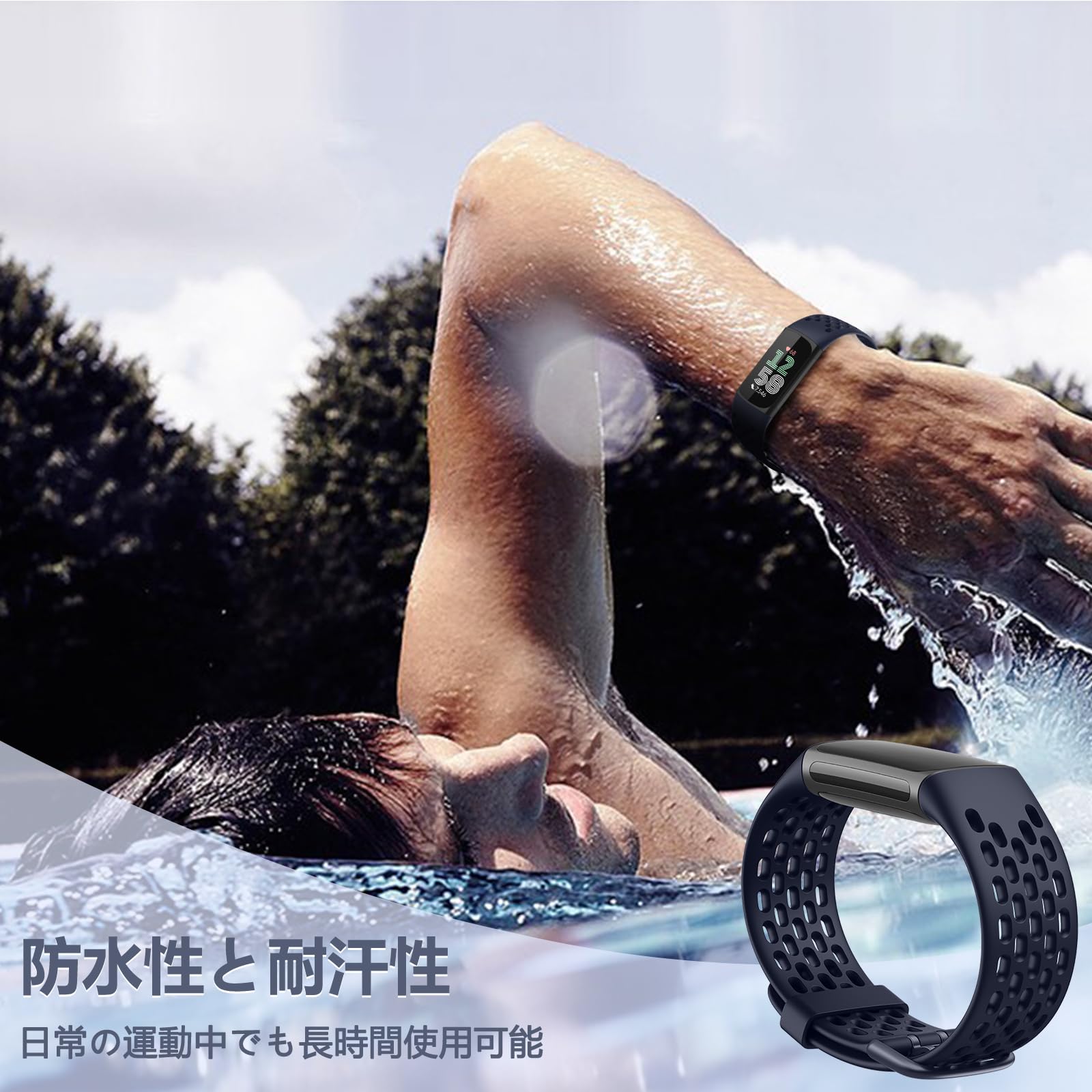 Amazon.co.jp: [RoSoki] バンド Fitbit Charge 6 / Fitbit Charge 5  