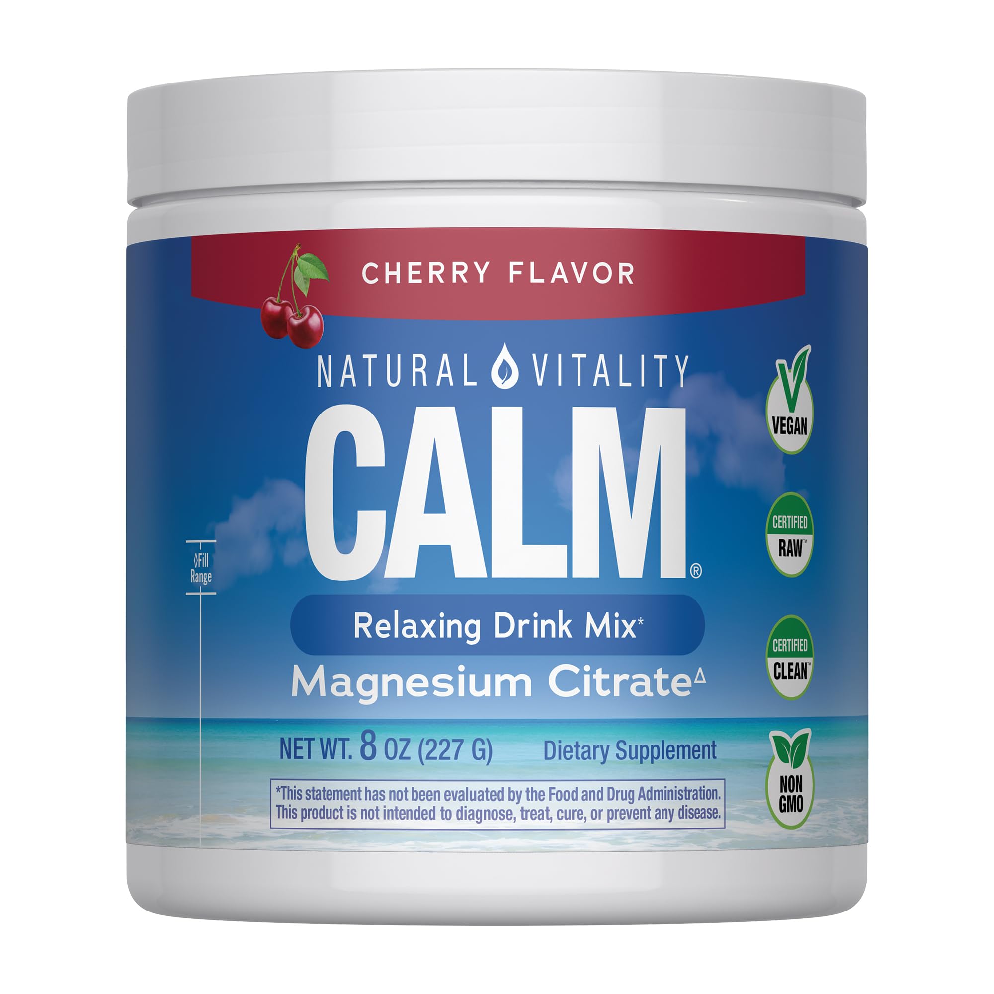 Natural Vitality Calm Drink Mix Powder Cherry