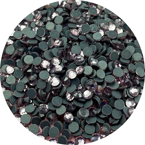 Miniatura 9 de Hotfix - 5000 diamantes de imitación de cristal redondos SS10 de 0.110 in con parte trasera plana para manualidades, ropa, zapatos, camisas, tazas y