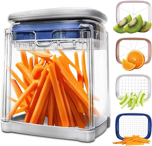 ZHANG XIAO QUAN - Cortador de papas fritas 4 en 1, cortador de patatas fritas para papas fritas, cortador de cebolla y patatas fritas, cortador de