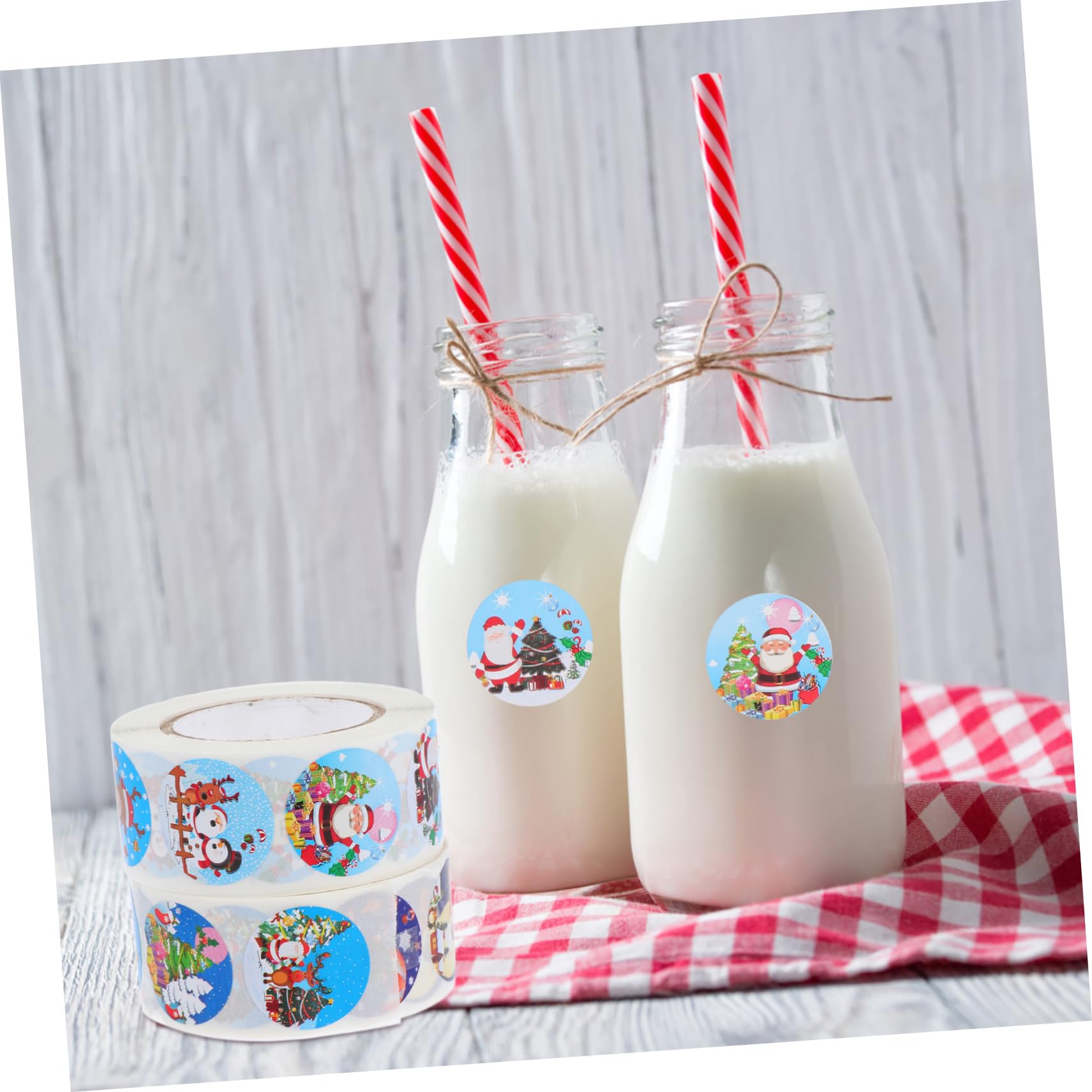 SHINEOFI 18rotoli Etichette Adesive Natalizie Animati Confezione Stickers Per e Decorazioni Per Confezionare e Personalizzare Festivi