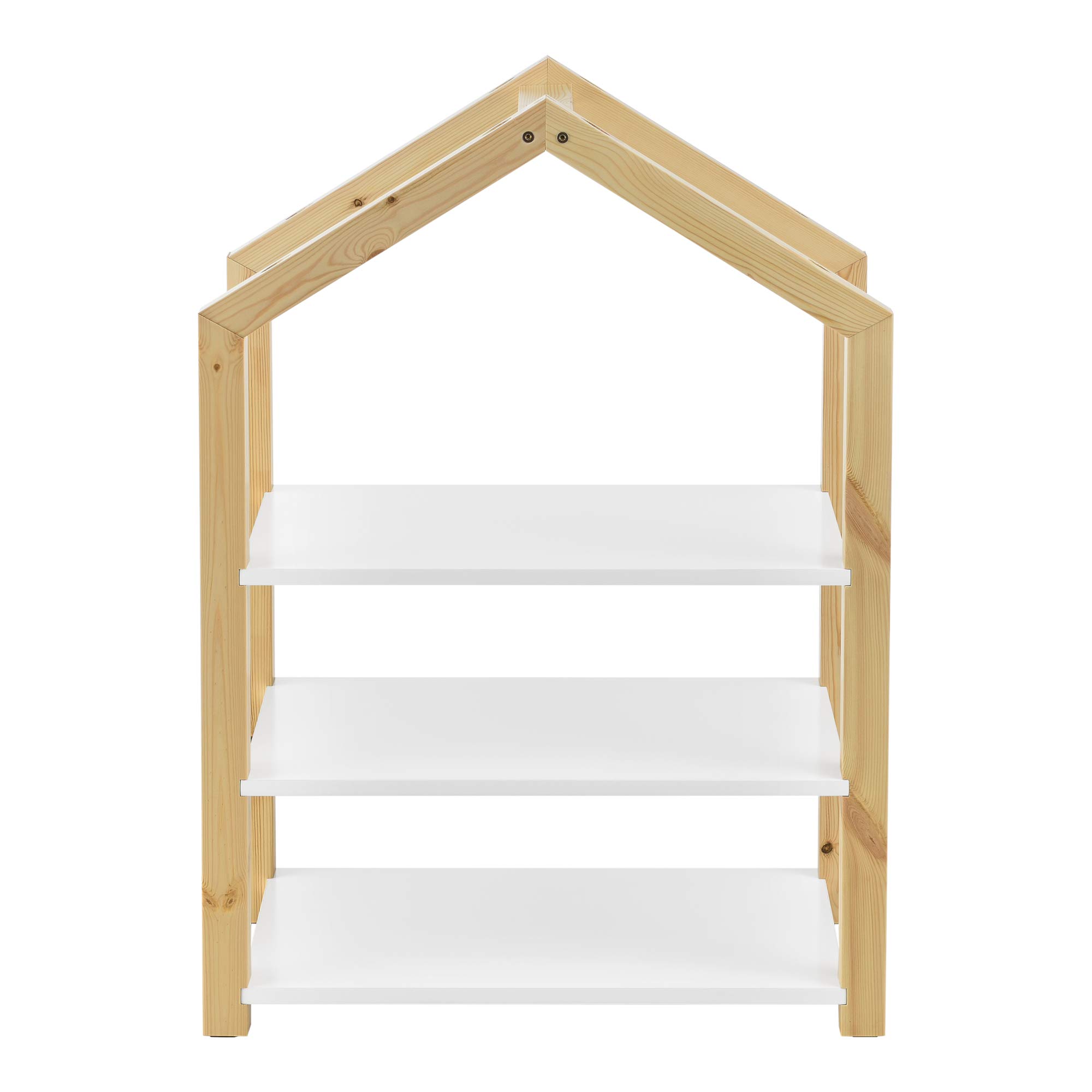 Étagère Pour Enfants Vipsali En Forme De Maison 90x60x27 Cm Vert Menthe Et Blanc [en.casa