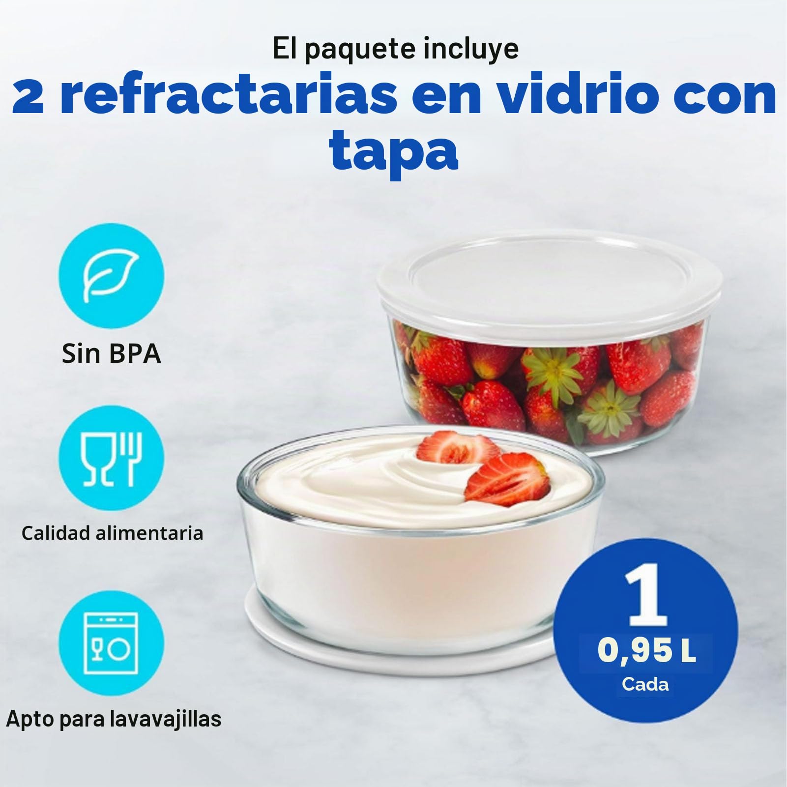 2L Maker de Yogurt con Control AutomaticteMe & Temp, Fabricante de Yogurt Griego, Temporizador de 48h y Frascos Fáciles de Vidrio Limpio