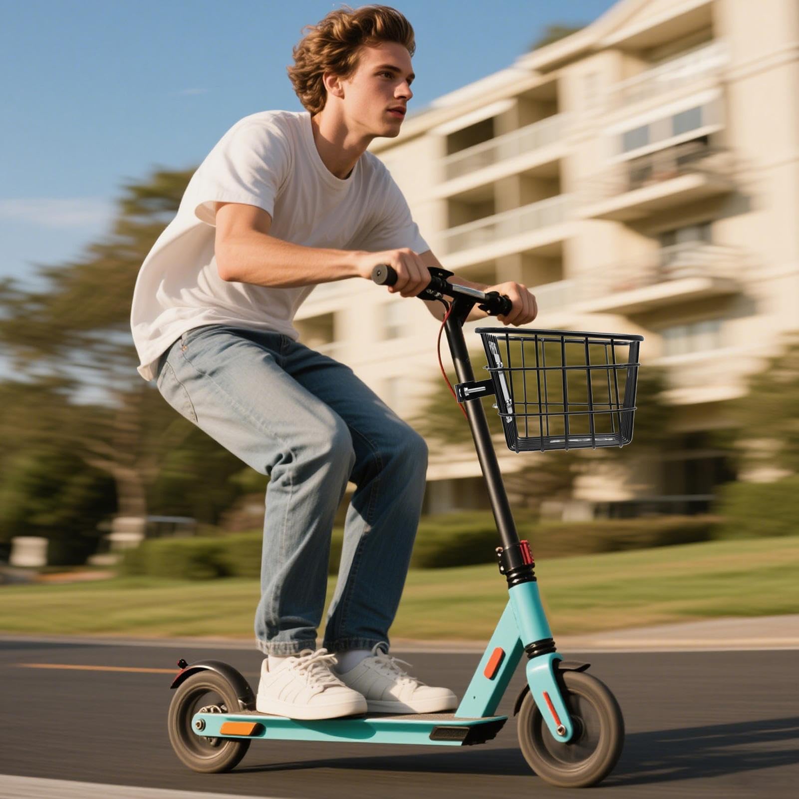 Cestino Anteriore Per Bici - o Montaggio Universale - Grande Capacità, Contenitore Rimovibile, Leggeri Per Ciclismo Adulti E Bambini