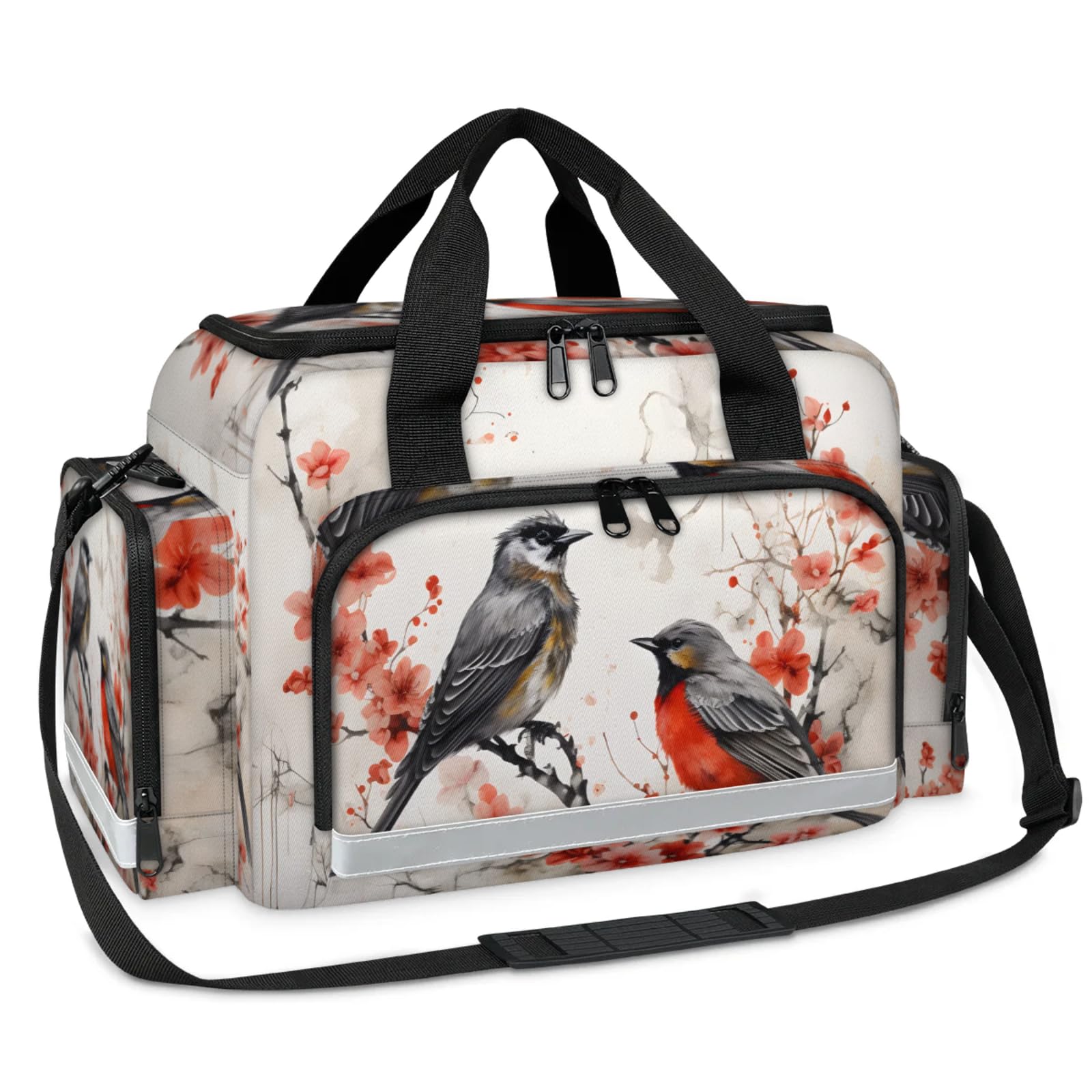 GzLeyigou First Aid Bags Empty, Exceptional Birds Emergency Bag First Aid Kit Multiple Compartment Kit Carrier On Call Trauma Bag For Paramedics Emergency Medical Supplies Kit