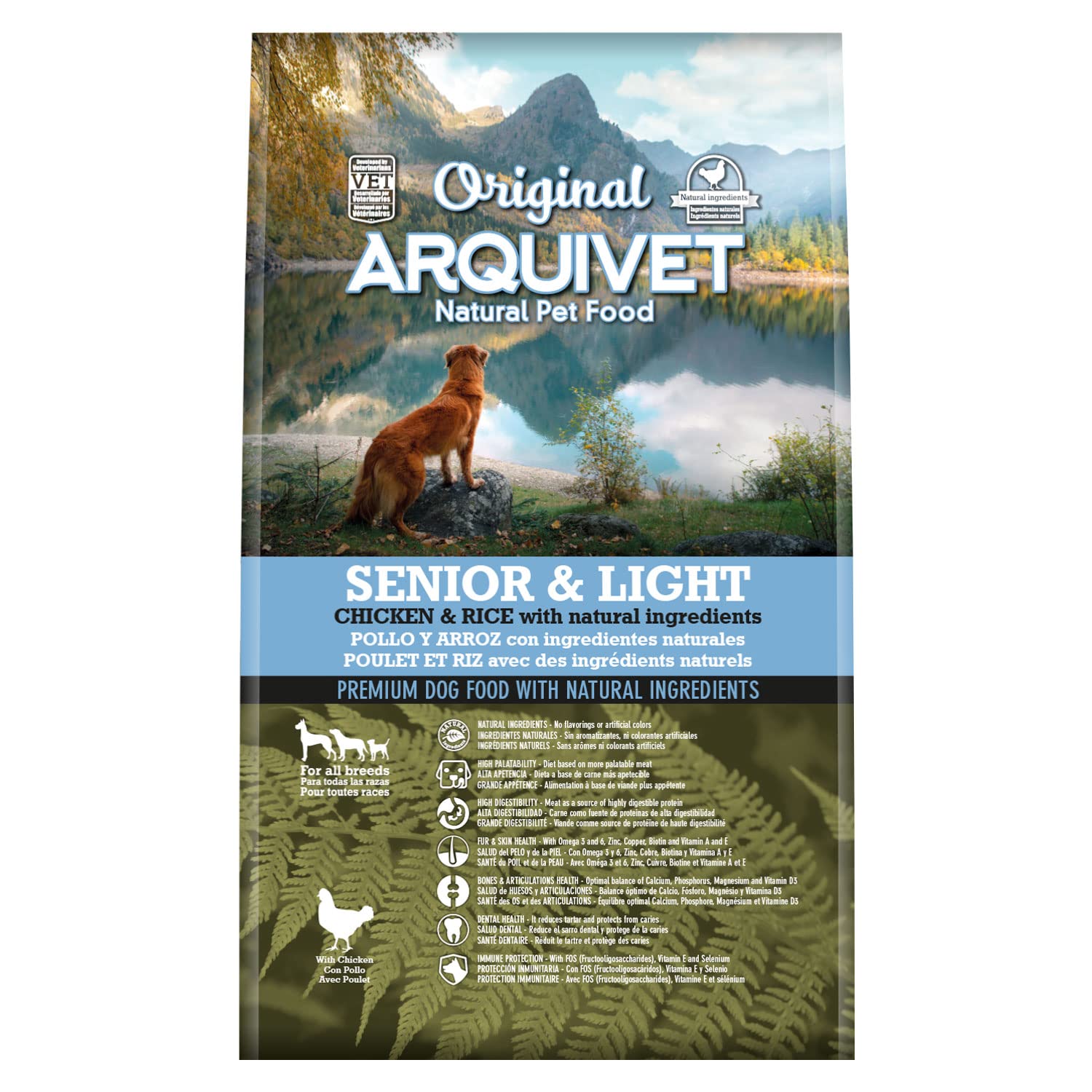 Arquivet Original Senior Y Light 3 Kg, 1 Unidad (Paquete de 1)