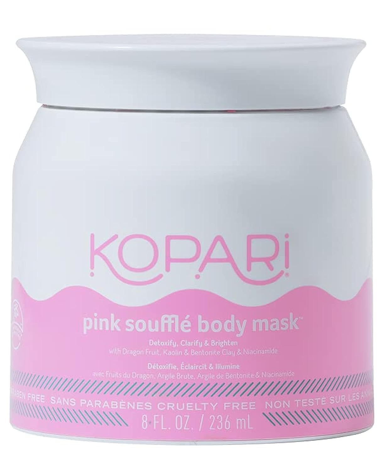 Pink Soufflé Body Mask With Niacinamide, Kaolin Clay