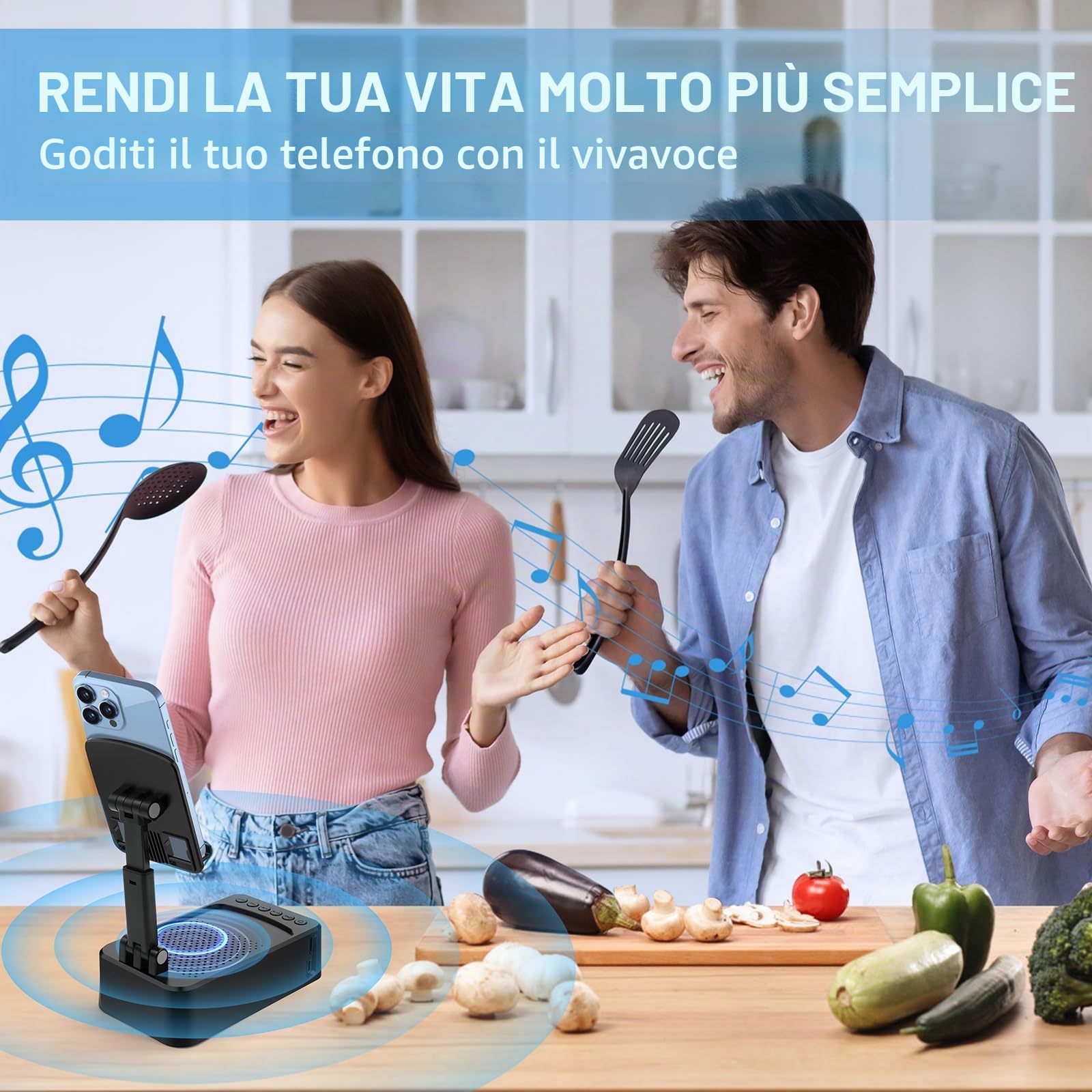 ZOOI Regalo Attrezzo Multifunzione per Uomo Anniversario e Compleanno, Idee Originali per Secret Santa, Altoparlante Bluetooth con Supporto