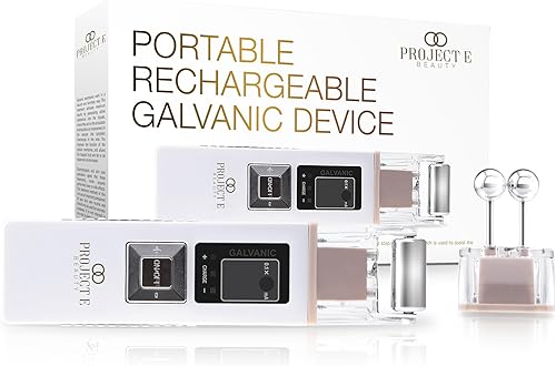 Rodillo de elevación facial galvánico de Project E Beauty | Textura de piel más suave | Reafirma la piel | Disminuye las líneas finas y arrugas |