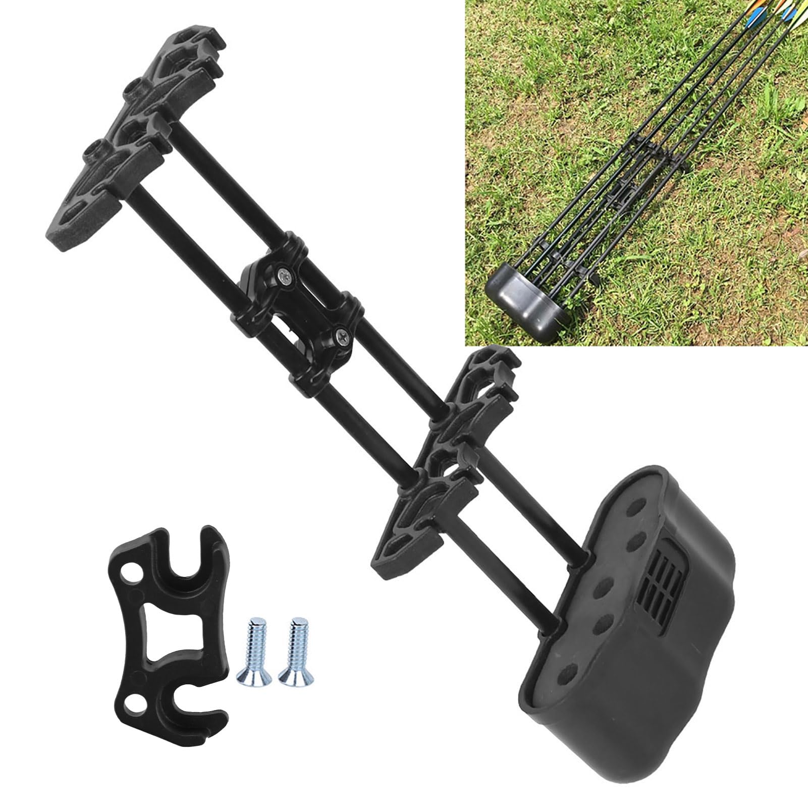 Ausla Carquois d'Arbalète, Carquois de Hanche pour 5 Flèches, Support de Carquois à Fixation Rapide pour Tir à l'arc et Chasse, Convient à Toutes Les Tailles de Flèches
