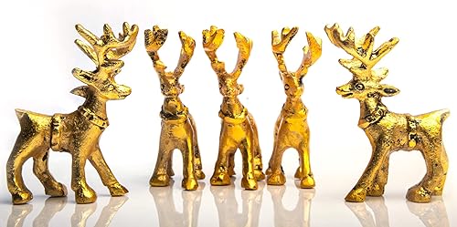 Wonder Care Figura de reno de Navidad Decoración del hogar para sala de estar Ciervo de Navidad de pie Estatua de mesa Figuras de reno en Wonder Care Figura de reno de Navidad Decoración del hogar para sala de estar Ciervo de Navidad de pie Estatua de mesa Figuras de reno en
